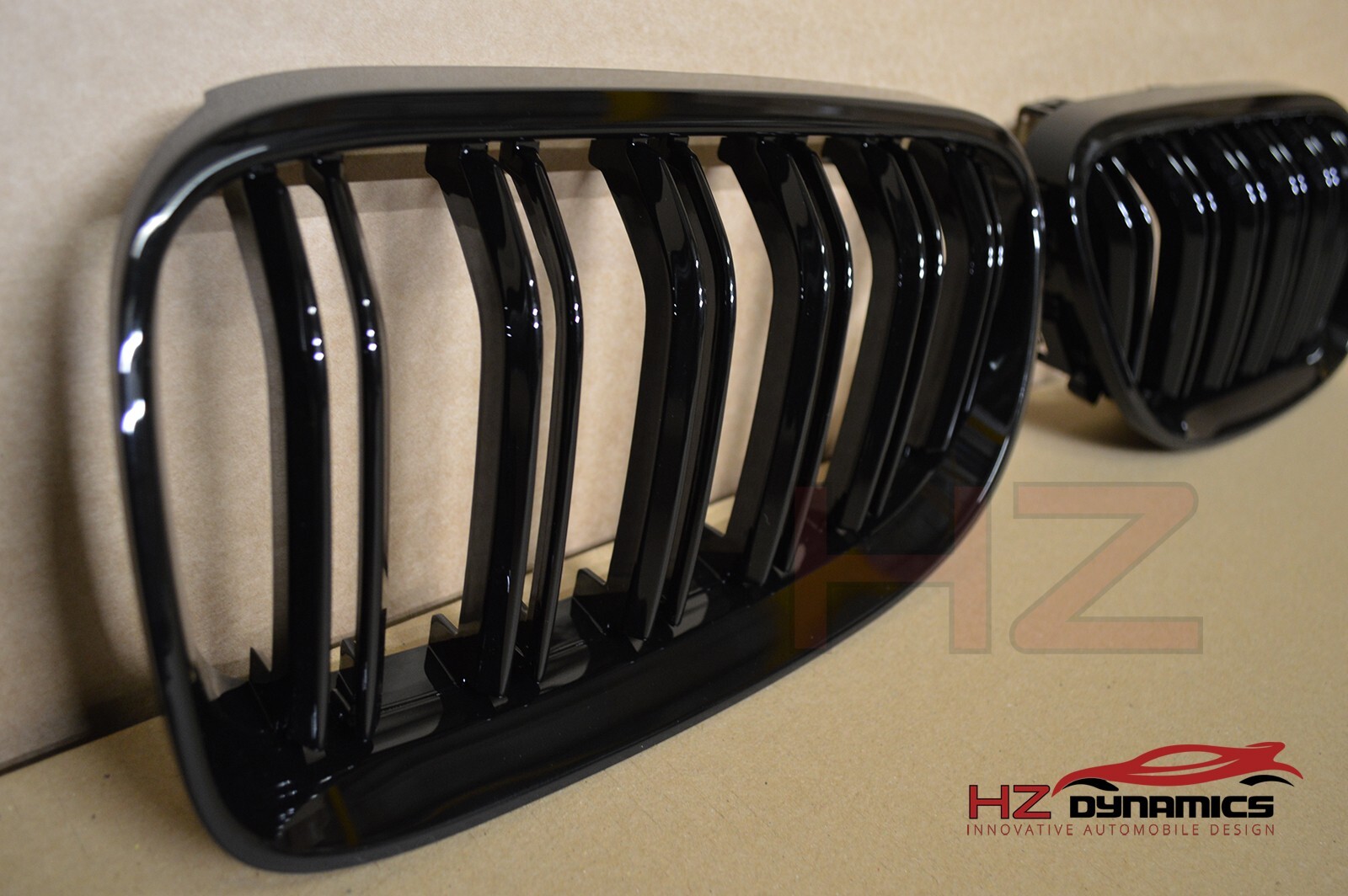 GLOSS BLACK DOUBLE SLAT KIDNEY GRILL GRILLS FOR 2010 BMW 3 SERIES 2DR ...