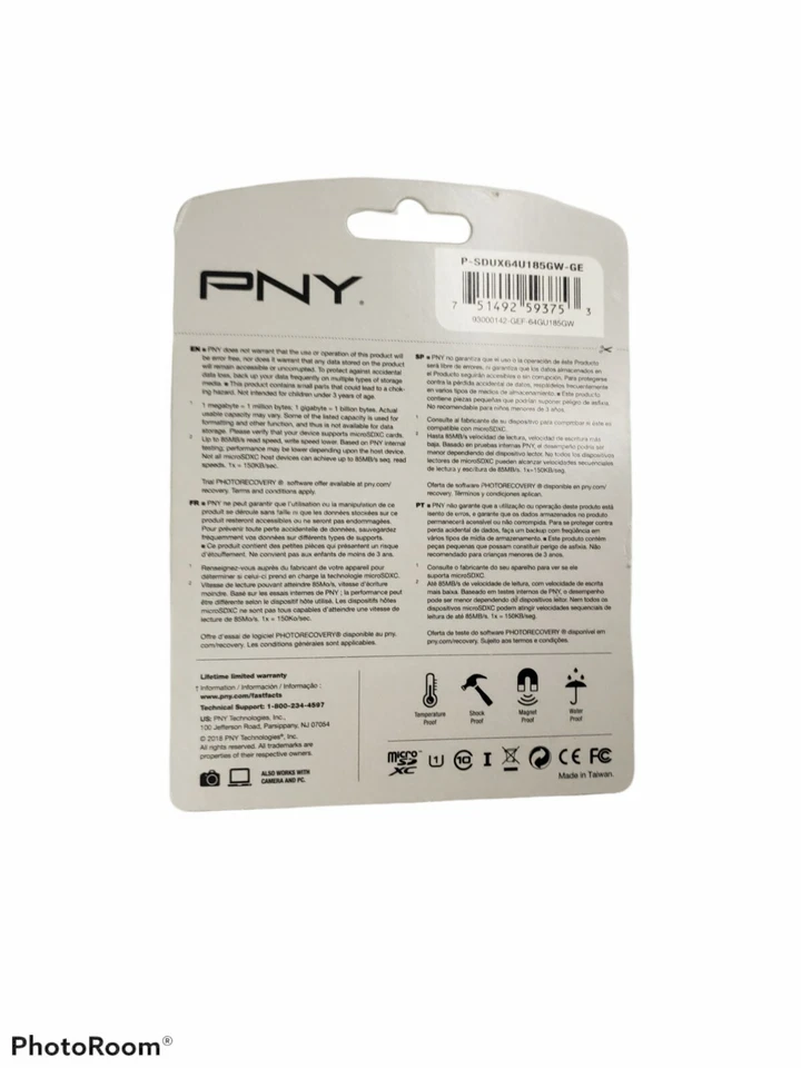 PNY - 64GB microSDXC UHS-I Memory Card - Image 2 of 2