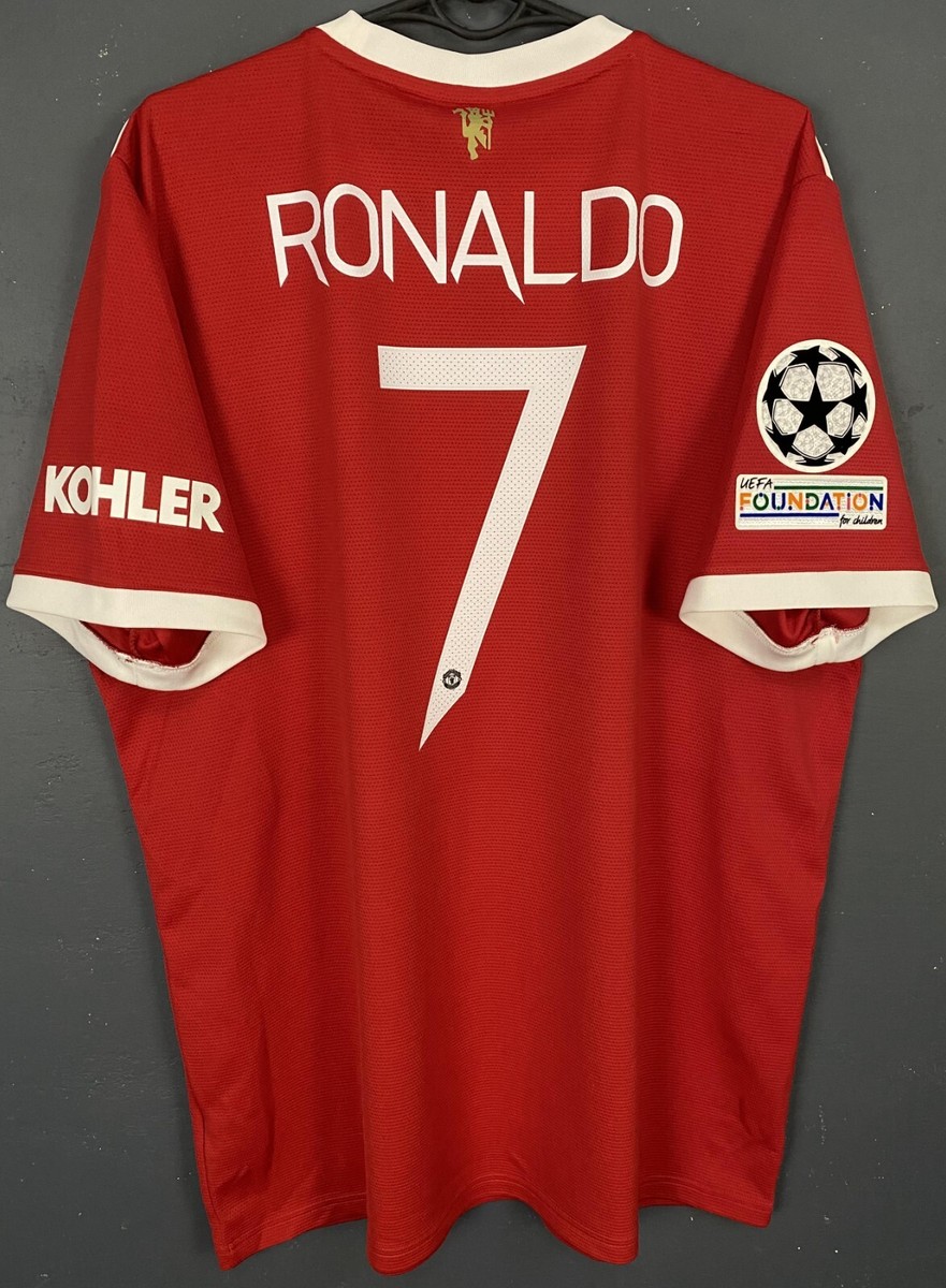 MEN RONALDO #7 FC MANCHESTER UNITED 2021/2022 UEFA SOCCER FOOTBALL