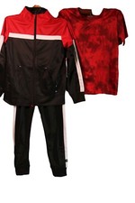 Cheetah Boys 3 Pc Jogger Set with Jacket T-Shirt and Sweat Pants Size S 6/7