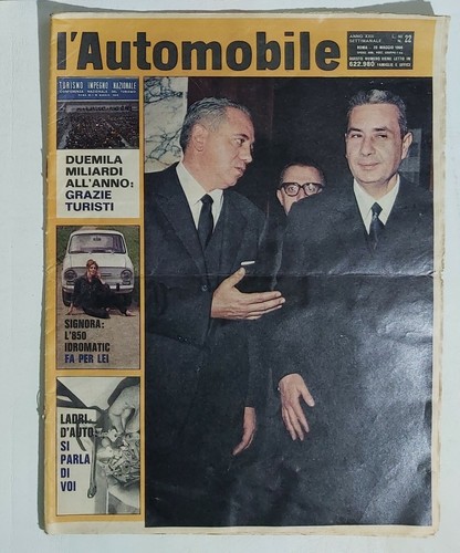 17600 L'AUTOMOBILE - a. XXII nr 22 1966 - Aldo Moro - Imagen 1 de 2