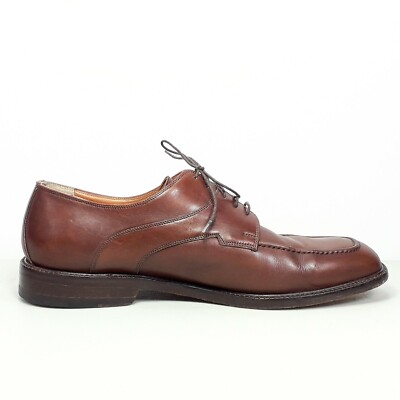 Florsheim Imperial Brown Leather Apron Toes Oxford Men\'s Shoes MADE IN ITALY Vintage Mens 11 Florsheim Imperial Brown Leather Slip on  main image 4