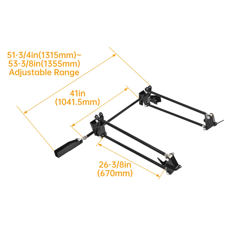 Kit de suspensão 4 elos traseiros para Ford Ranger 1983-2011 barra de quatro elos solda - Imagem 2 de 4