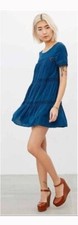 Alice Ritter Alice & UO Eleanora Crochet Inset Mini Dress Small Urban Outfitters