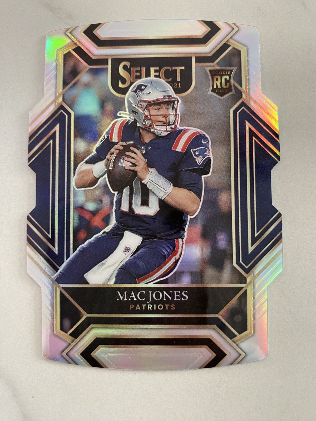 Mac Jones 2021 Panini Select Club Level Silver Prizm Rookie RC Die Cut #251