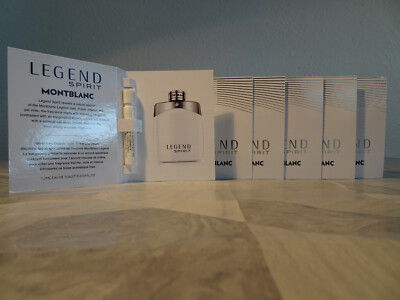 Montblanc LEGEND SPIRIT 6x1,2ml EDT Ideal für unterwegs Neu