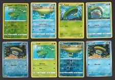 Lotad Pokemon Card Collection Set of 8 English Cards Holo Water Grass Type XY SM