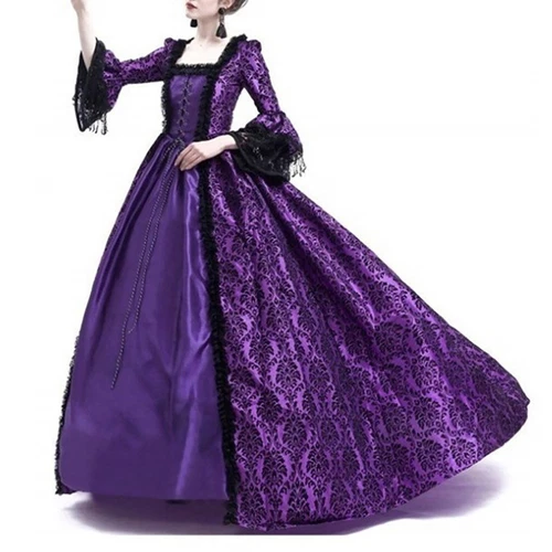 NEW Women Renaissance Ball Gowns Dresses Costum Vintage Medieval Victorian Dress - Picture 15 of 27