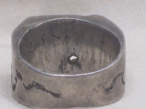 vintage silver ring unmarked unique chunky sterling 925 size 9 14.6 grams - Picture 7 of 9