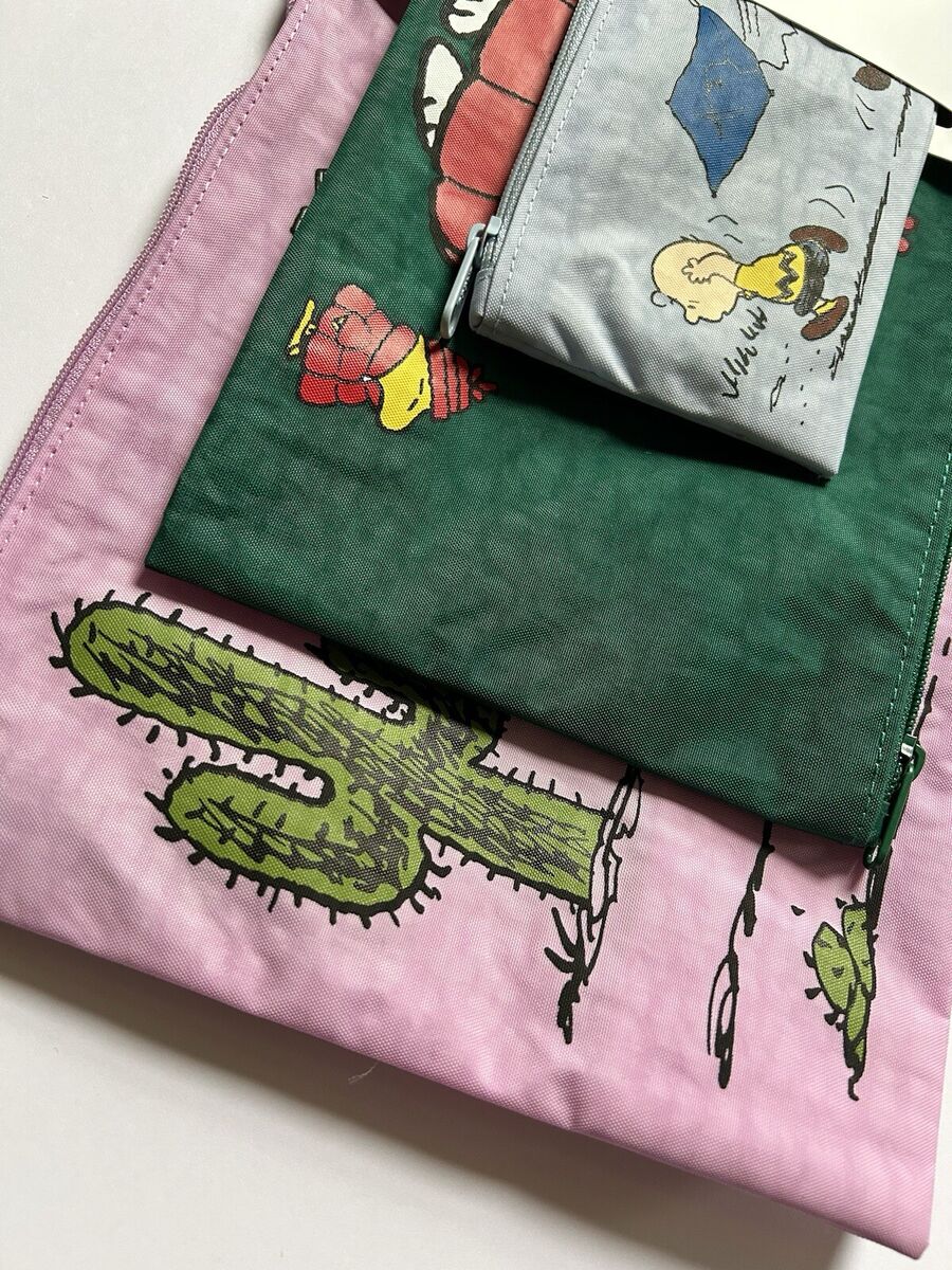 NEW! Baggu GO POUCH 3-PIECE SET in “Peanuts” Limited Edition NEW! Baggu GO POUCH 3-PIECE SET in “Peanuts” Limited Edition