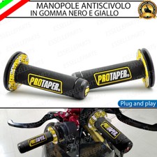 MANOPOLE MANUBRIO MOTO CROSS NERO GIALLO PER MOTO GUZZI V 35 1983-1988 C
