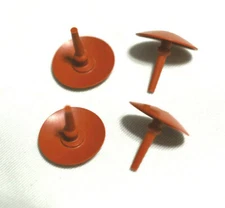 (4) Accelerator Pump Check Valves Red Umbrella Pull Through Style Fits: Holley