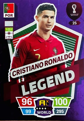 クリスティアーノ・ロナウド 2022 カタールW杯 サッカー カード Christiano Ronaldo QATAR World Cup 2022 Trading Card LEGEND EXTRA