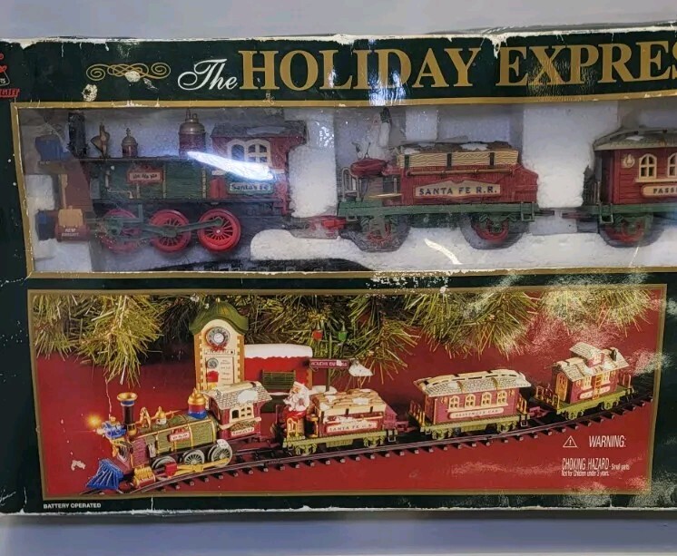 RARE Vintage New Bright THE HOLIDAY EXPRESS # 178 Train Set