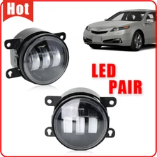 Pair Front Bumper LED Fog Light Driving Lamp w/Bulbs For Acura TL 2012 2013 2014