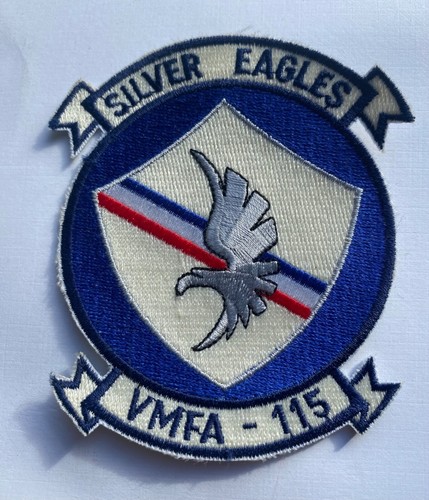Vtg Silver Eagles Vietnam War US Marine Corps USMC VMFA-115 Military Patch NOS