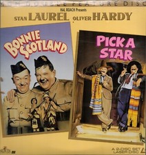 BONNIE SCOTLAND / PICK A STAR Laserdisc LD ML102667 Laurel  Hardy