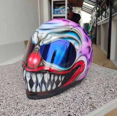 SCARY CLOWN Custom Motorcycle Helmet