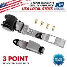 Seat Belt Retractable 3 Point Shoulder Safety Belt For 82-95 Jeep CJ YJ Wrangler