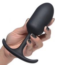 Heavy Hitters Premium Silicone Weighted Round Tapered Anal butt plug Sex Toy
