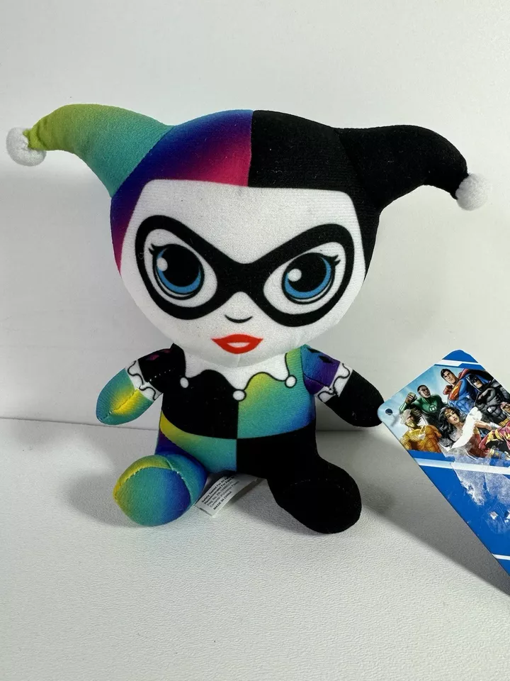 DC Liga de la Justicia Harley Quinn Peluche Gradiente Colección Azul Verde Etiqueta Original Foto 2 de 4