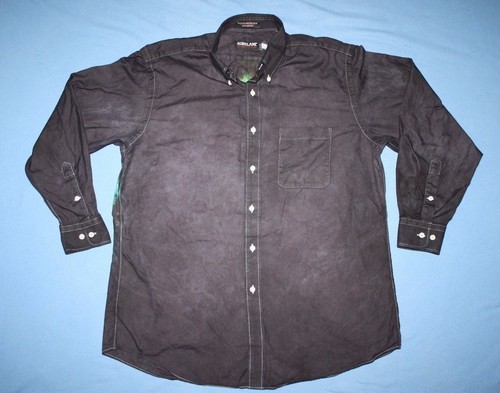 Tie Dye Dress Shirt 16 1/2 33 Mullet: business front party back Black LS - Picture 2 of 5