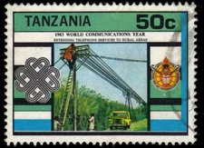 TANZANIA 229 - World Communications Year "Rural Telephone Service" (pb38841)