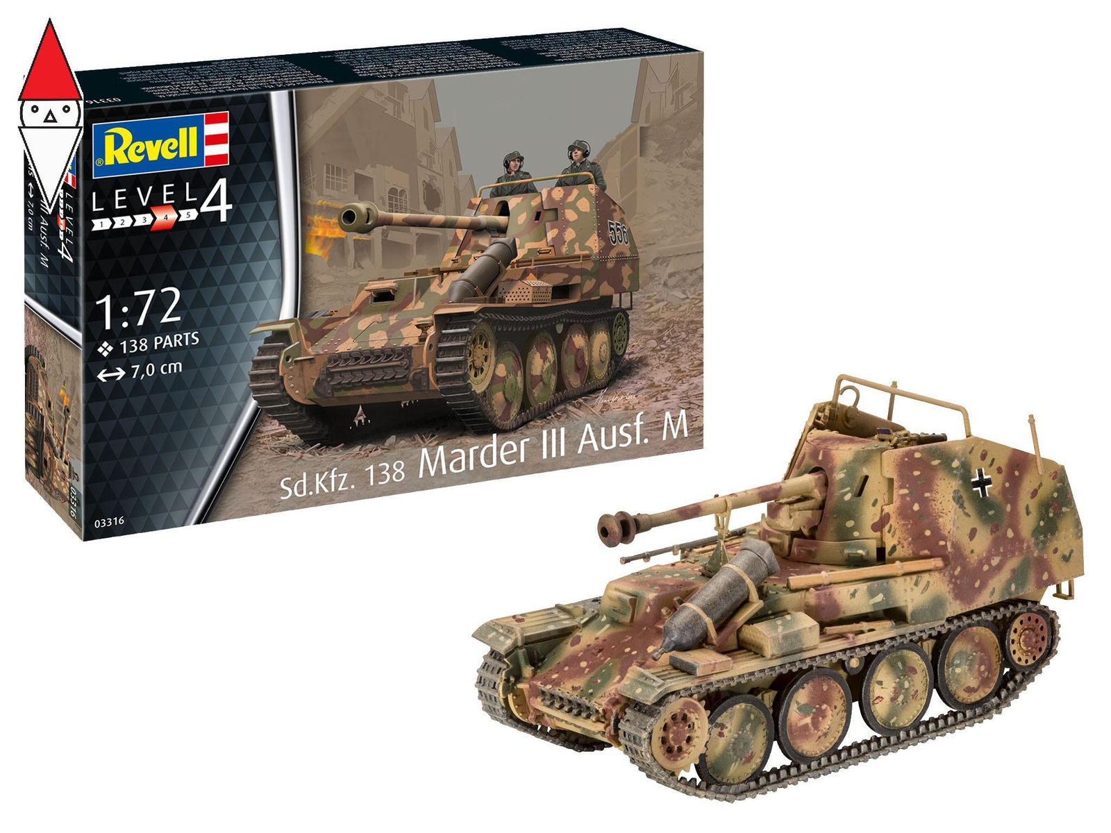 REVELL 1/72 SD KFZ 138 MARDER III AUSF M