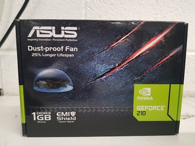 ASUS GeForce 210 1GB DDR3 Staubdichter Lüfter