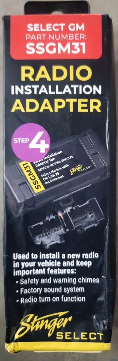 Stinger radio installation deals adapter
