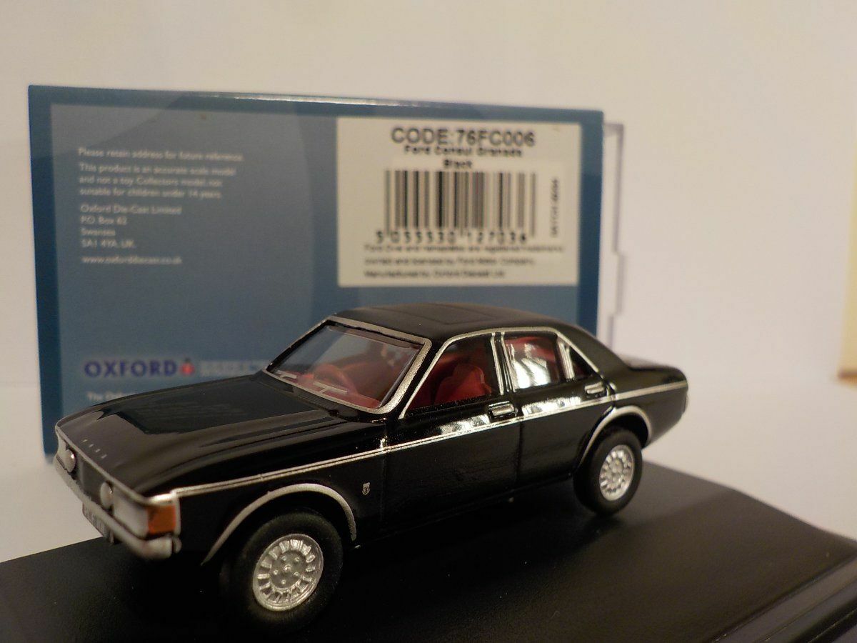 FORD CONSUL GRANADA - BLACK, Oxford Diecast 1/76 New Release