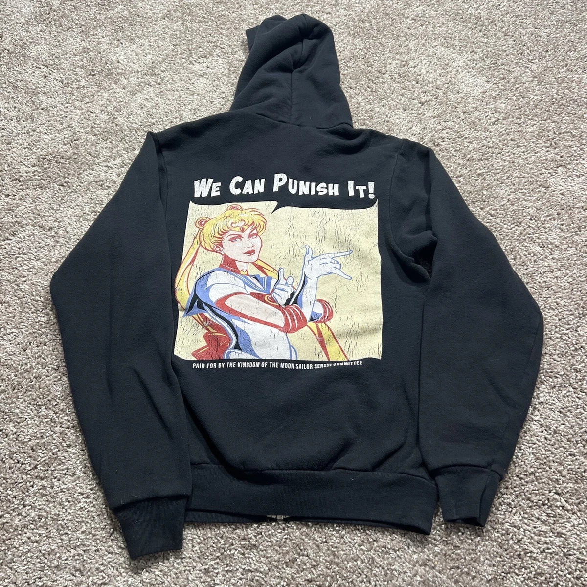 Sailor moon cheap zip up hoodie
