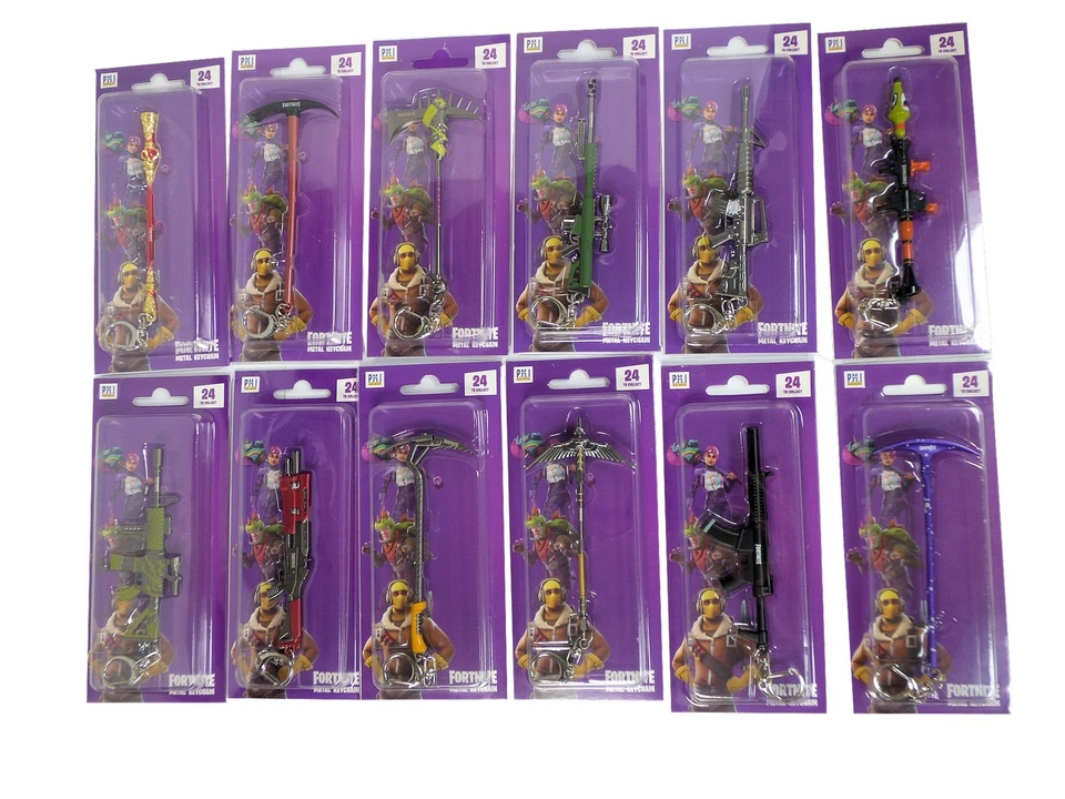 SAMBRO INTERNATIONAL LIMITED Sambro® Fortnite® Schlüsselanhänger Metall Keychain Waffe ca. 12cm sortiert