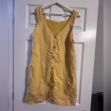 urban outfitters button up dress size small linen blend 