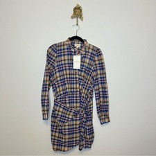 Sezane Capri Dress Check Print 40