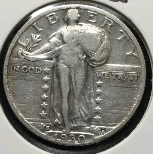 1930-S Standing Liberty Quarter Silver, Lots of nice Details on this coin