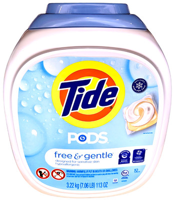 Tide Pods Laundry Detergent Pods Free & Gentle 152 Count