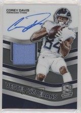 2019 Panini Spectra Vested Veterans Auto 40/99 Corey Davis #VV-CD Auto 8k4