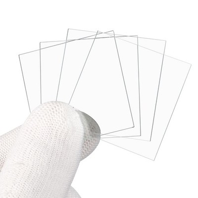 Glass plates 40x40mm for microscope, 6 pieces for laboratory slides