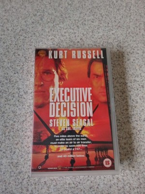 EXECUTIVE DESCISION (1996) VHS Video Tape Big Box Ex-Rental STEVEN SEAGAL RUSSEL