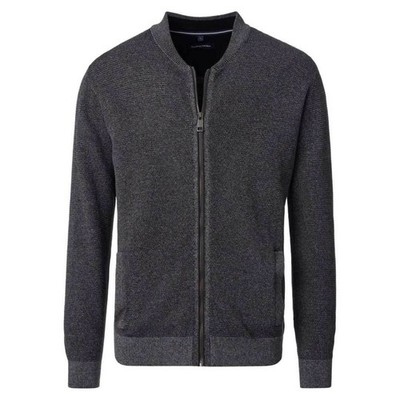 Casamoda Mens Cardigan Regular Fit Grey 454479100 783 Charcoal