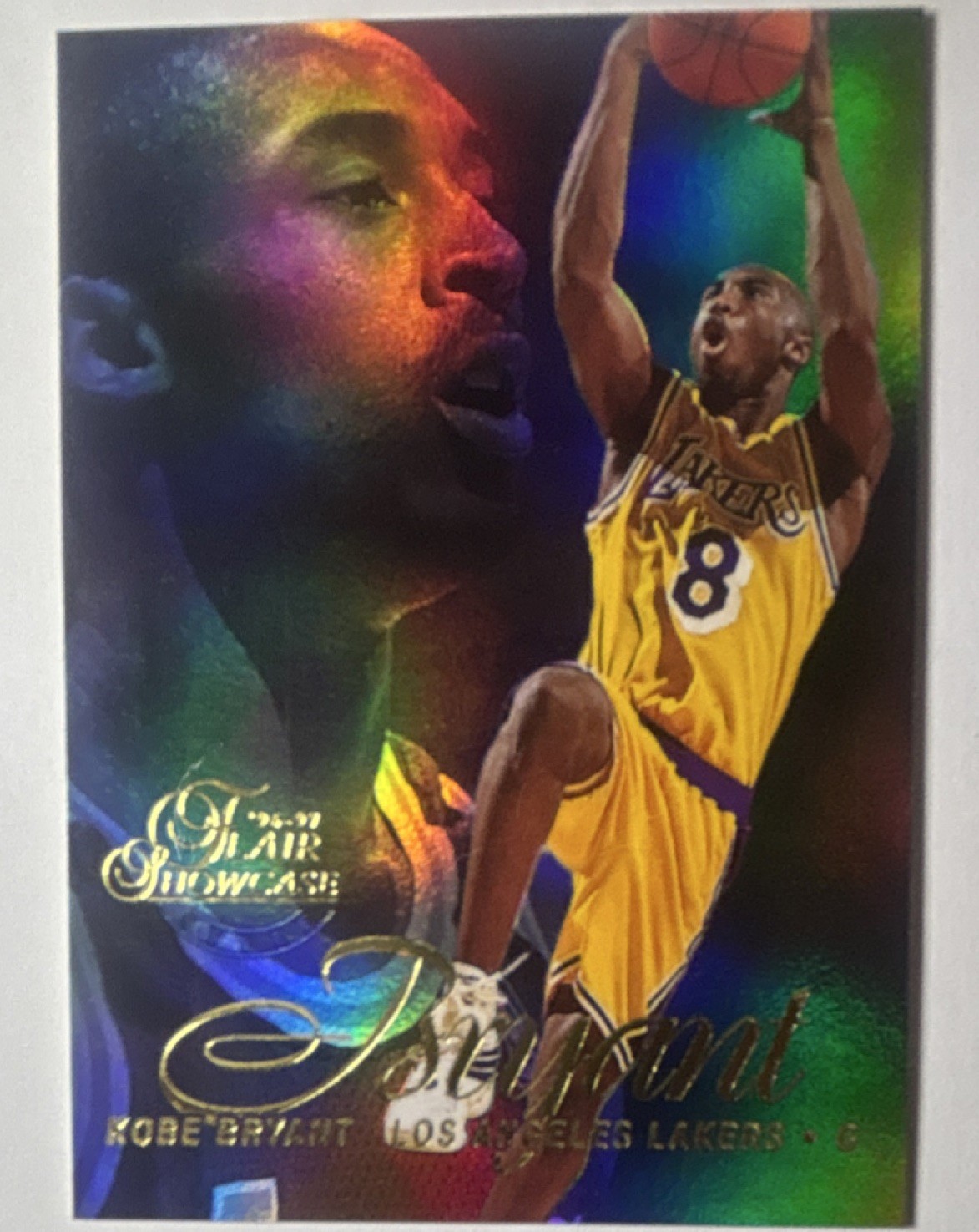 Fleer 1996-97 Flair Showcase Row 2 #31 Kobe Bryant Los Angeles Lakers NBA Card