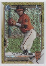 2021 Bowman Chrome Prospects Gold Shimmer Refractor 31/50 Luis Toribio 0mr3