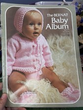 The Bernat Baby Album to Knit Crochet Patterns Handicrafter Book 187 VINTAGE