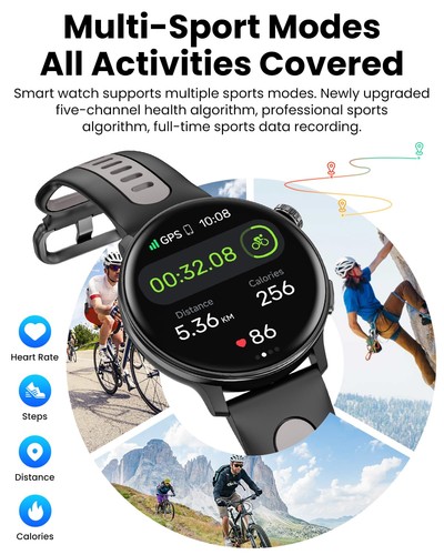 Smart Watch GPS, 1.43" AMOLED Screen Smart Watch for Men/Women Fitness Tracke... - Picture 6 of 9