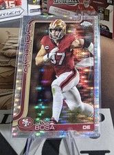 2025 Topps Chrome Nick Bosa Prism Refractor #264 San Francisco 49ers Sp