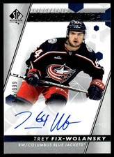 2022-23 SP Authentic Future Watch Auto RC Trey Fix-Wolansky Rookie Auto 505/999