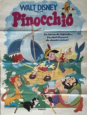 Affiche Double Recto-Verso Film Pinocchio / Collector Walt Disney 1983/ 82x56cm
