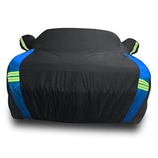 Avecrew Car Cover Compatible with Dodge Fit Dodge Challenger Black-Blue