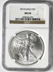 2014 American Silver Eagle - NGC MS69 - Brown Label !!